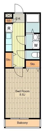 アンプルールクラージュ仲原の物件間取画像